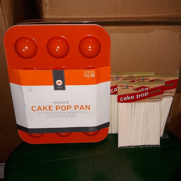 Other - New Cake Pop Pan & 150 Cake Pop Sticks